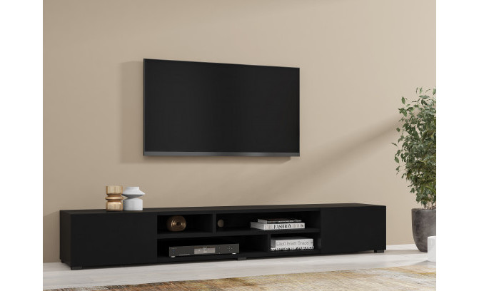 Комод COBY 247JMB26 2D2S Czarny Onyks/Dąb Wotan